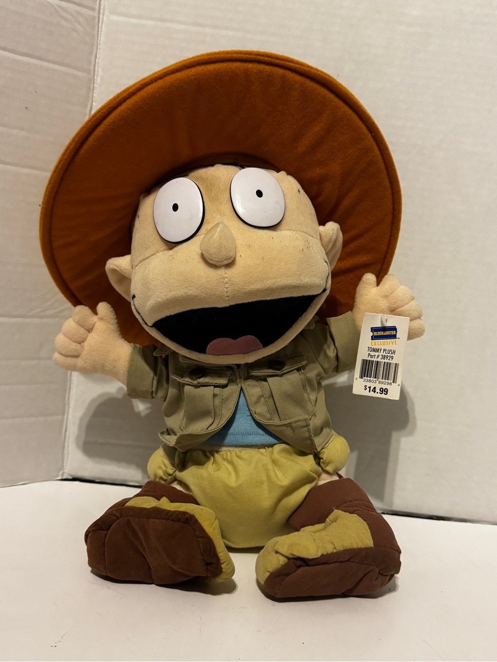 Vintage 90s Rugrats Tommy Pickles Safari Plush – Blockbuster Exclusive